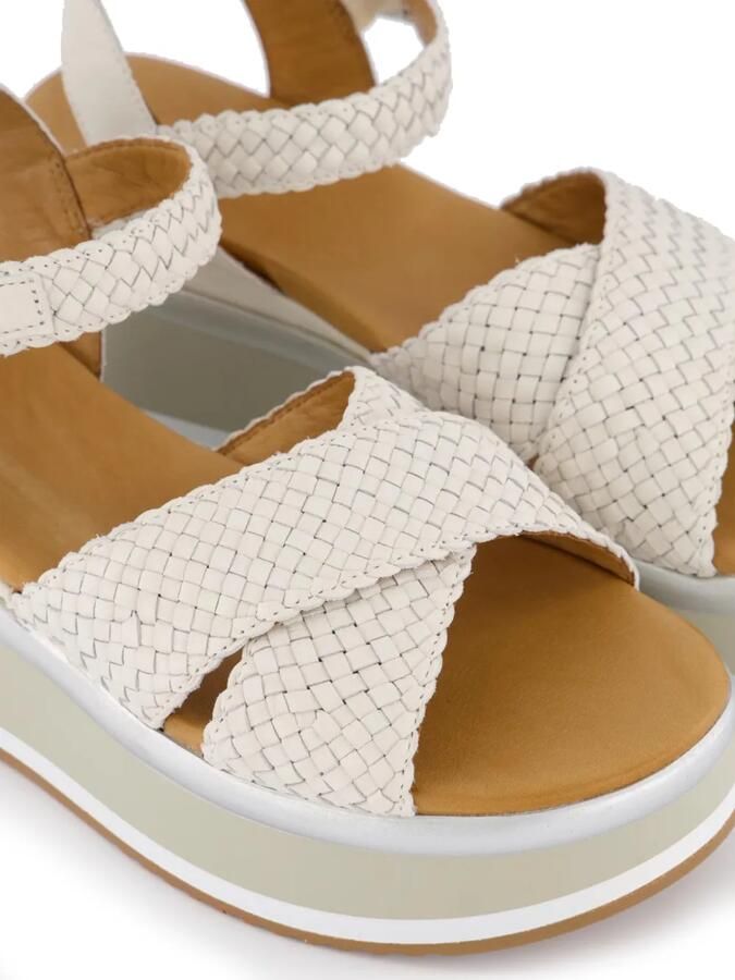 INUOVO Sandalen met plateauzool Beige - Foto 4
