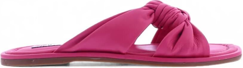 INUOVO Leren sandalen met geknoopt detail Roze