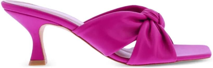 INUOVO Geknoopte sandalen met vierkante neus Roze