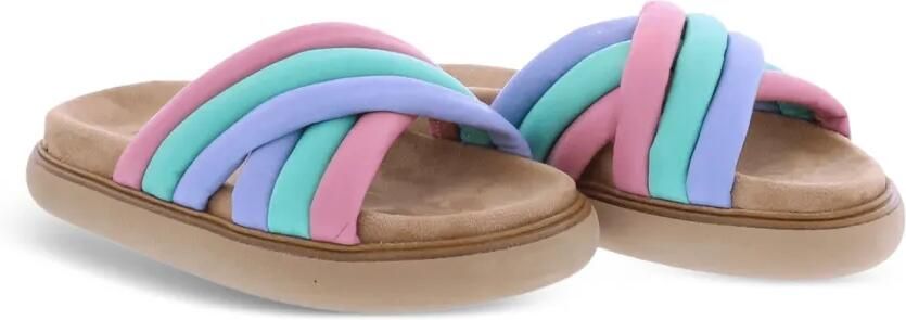 INUOVO Gewatteerde sandalen met kruisbandjes Roze - Foto 4