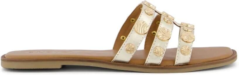 INUOVO Sandalen met studs Goud