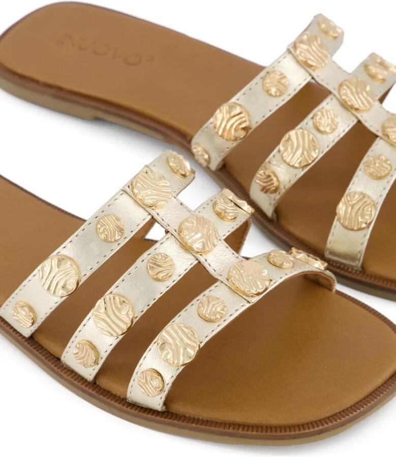 INUOVO Sandalen met studs Goud - Foto 2