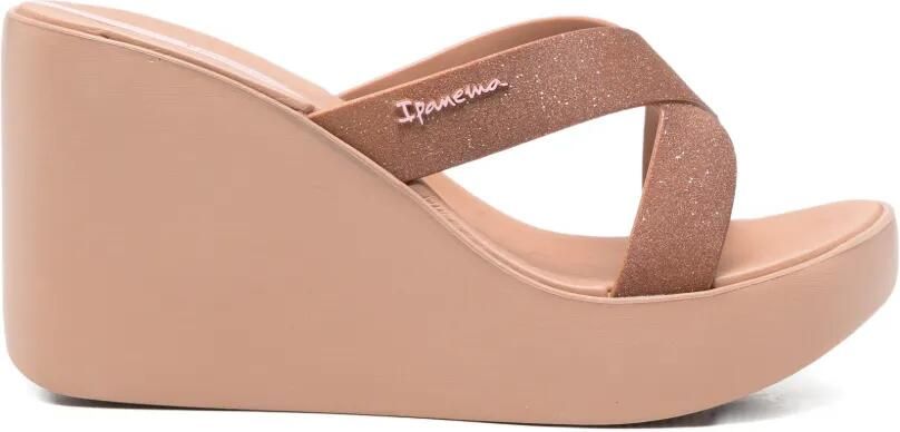Ipanema High Fashion II sandalen met gekruiste bandjes en glitters Roze