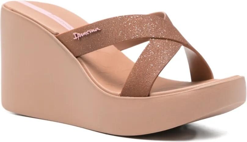Ipanema High Fashion II sandalen met gekruiste bandjes en glitters Roze - Foto 2