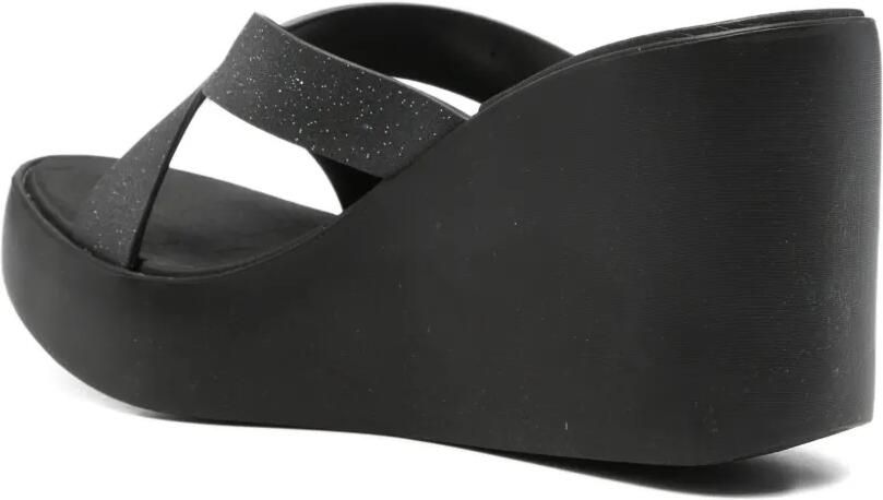Ipanema High Fashion II sandalen met gekruiste bandjes en glitters Zwart - Foto 2