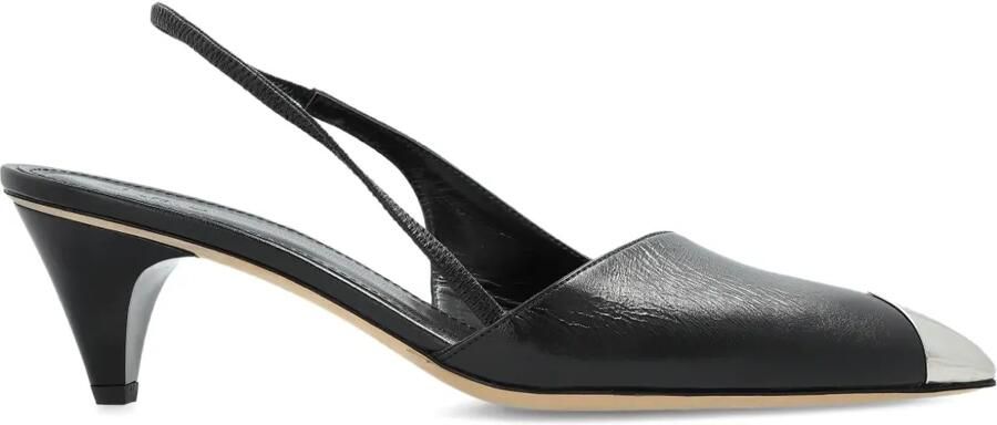 IRO 60 mm Stargey slingback pumps met metallic neus Zwart