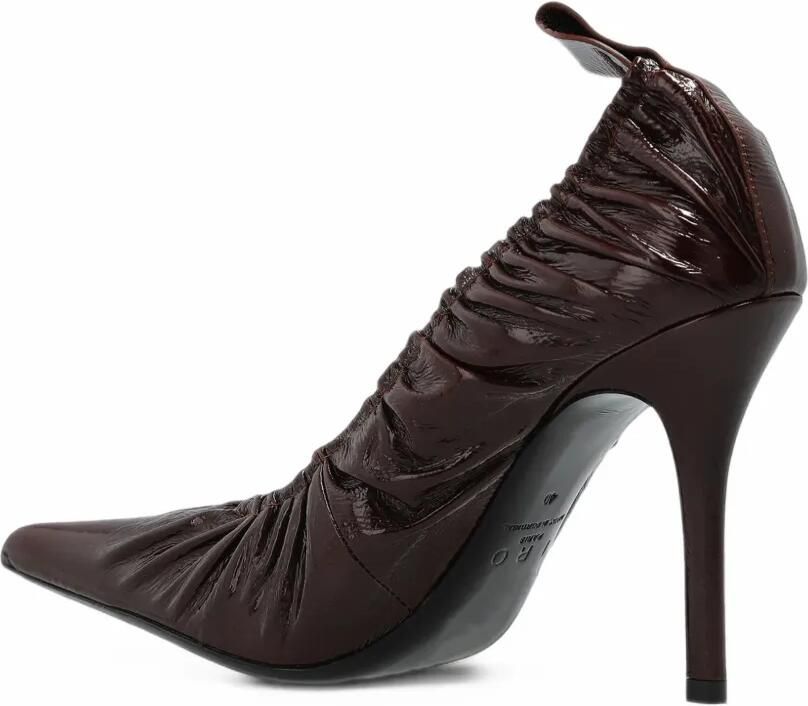 IRO Fronce ruched pumps Bruin - Foto 4