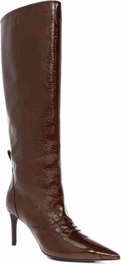 IRO Neo Davyn leather knee-high boots Bruin - Foto 3