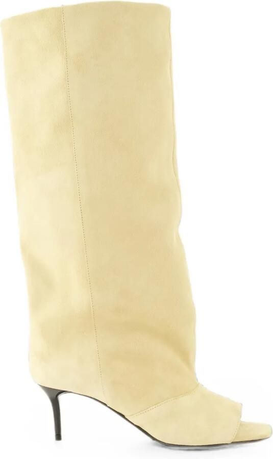 IRO Suède laarzen met open neus Beige