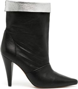 IRO Metallic enkellaarzen Zwart