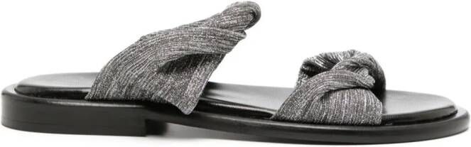 IRO Twist Glitter slippers Zilver