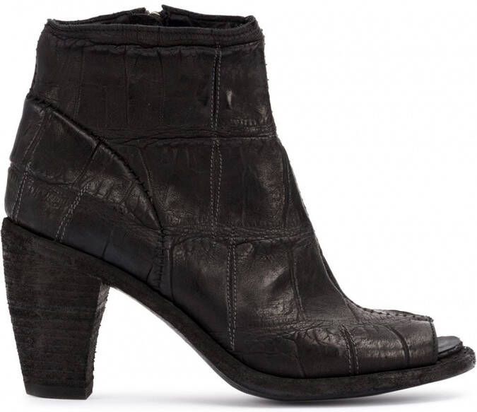 Isaac Sellam Experience Enkellaarzen met open neus Zwart