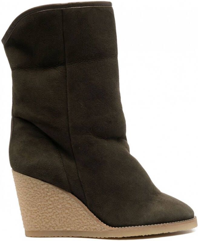 ISABEL MARANT Laarzen met sleehak Groen