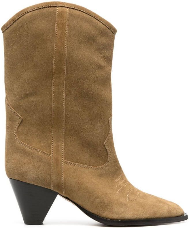 ISABEL MARANT Suède cowboylaarzen Beige