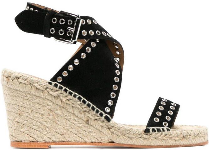 ISABEL MARANT Sandalen met plateauzool Zwart