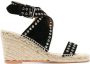 ISABEL MARANT Iriane espadrilles met studs Zwart - Thumbnail 1