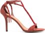 ISABEL MARANT Anssi leren sandalen Rood - Thumbnail 1