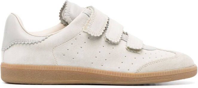 ISABEL MARANT Beth leren sneakers Beige