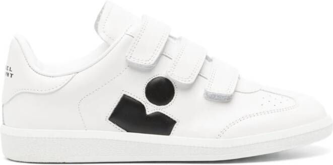 ISABEL MARANT Beth leren sneakers Wit
