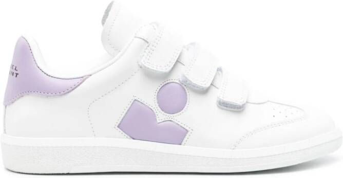 ISABEL MARANT Beth leren sneakers Wit