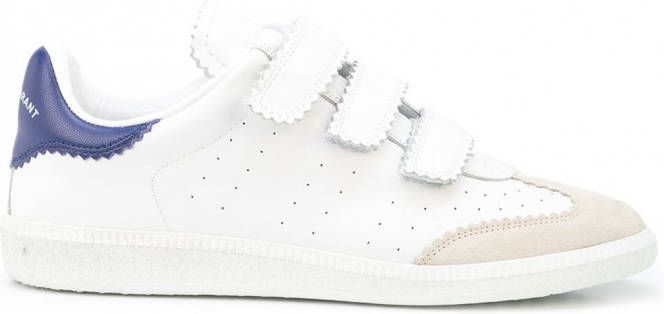 Isabel Marant Beth sneakers met klittenband Wit - Schoenen.nl