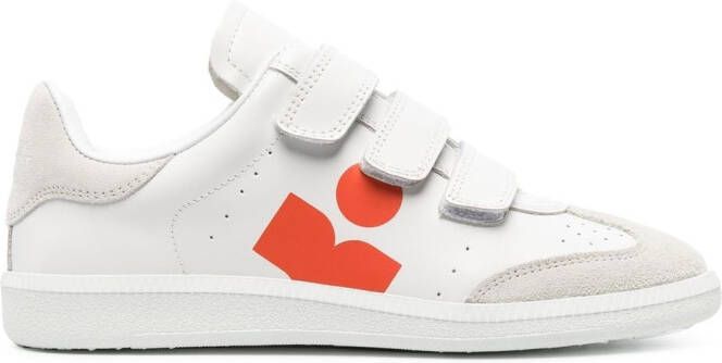 ISABEL MARANT Beth sneakers met klittenband Wit