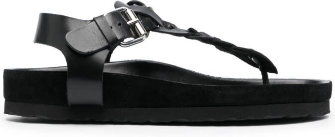 ISABEL MARANT Sandalen met gevlochten detail Zwart