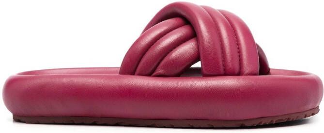 ISABEL MARANT Slippers met plateauzool Rood