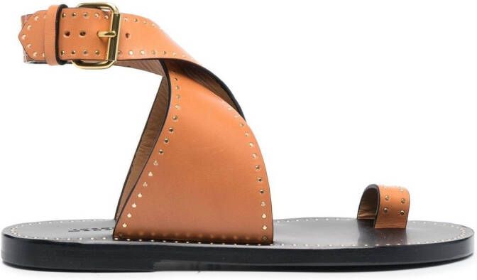 ISABEL MARANT Jools sandalen met studs Beige