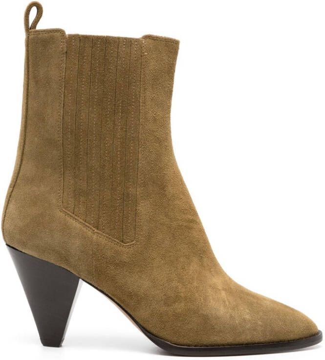 ISABEL MARANT 80 mm Reliane laarzen Bruin