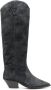 ISABEL MARANT Denvee 50mm suede knee-high boots Zwart - Thumbnail 1