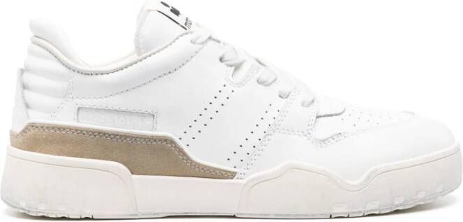 MARANT Emreeh leren sneakers met vlakken Wit
