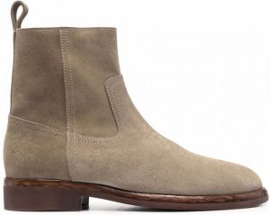 MARANT Enkellaarzen met rits Beige