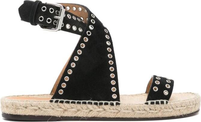 ISABEL MARANT Suède espadrilles Zwart