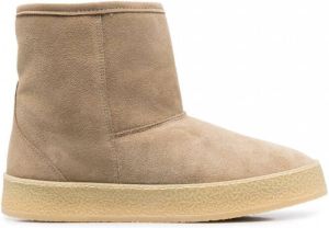 MARANT Frieze enkellaarzen met lammy voering Beige