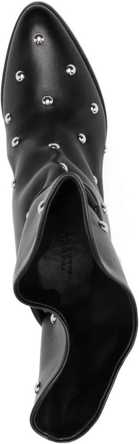 ISABEL MARANT 100 mm Lola leren laarzen met studs Zwart - Foto 4