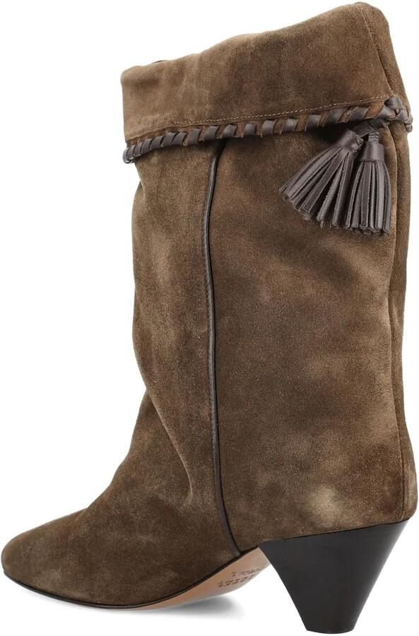 ISABEL MARANT 55 mm Dalby suède laarzen met gevlochten kwastje Bruin - Foto 3