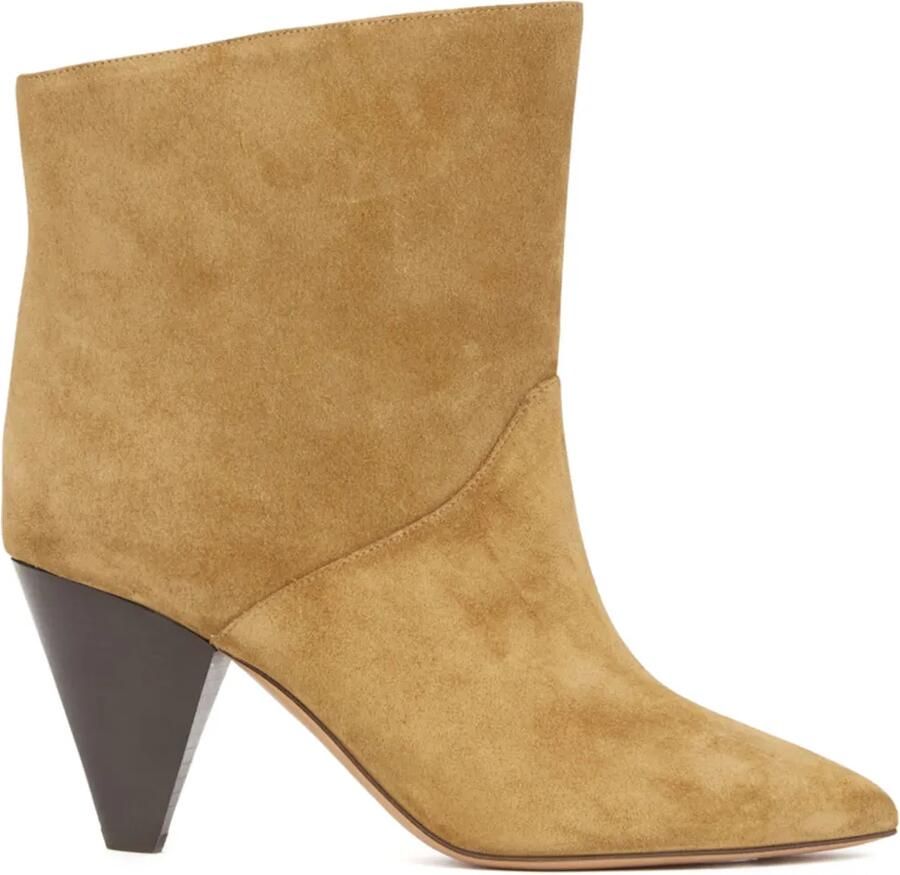ISABEL MARANT 75 mm Loline suède laarzen Beige