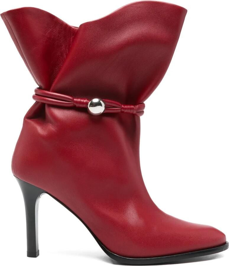 ISABEL MARANT 90 mm leren laarzen Rood