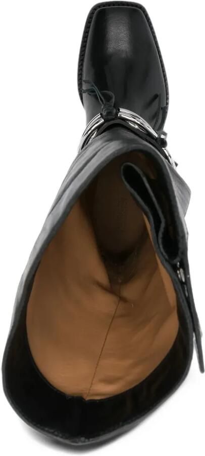 ISABEL MARANT Ademe leather boots Zwart - Foto 4