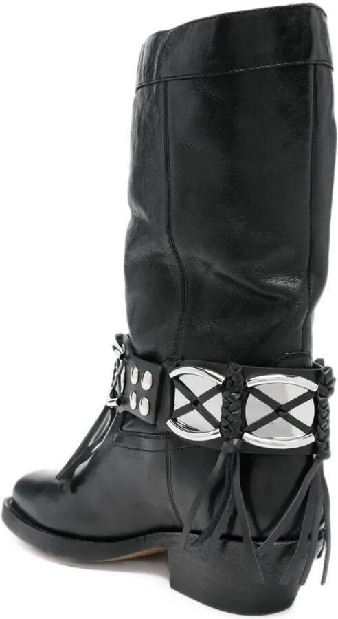ISABEL MARANT Ademe leather boots Zwart - Foto 3