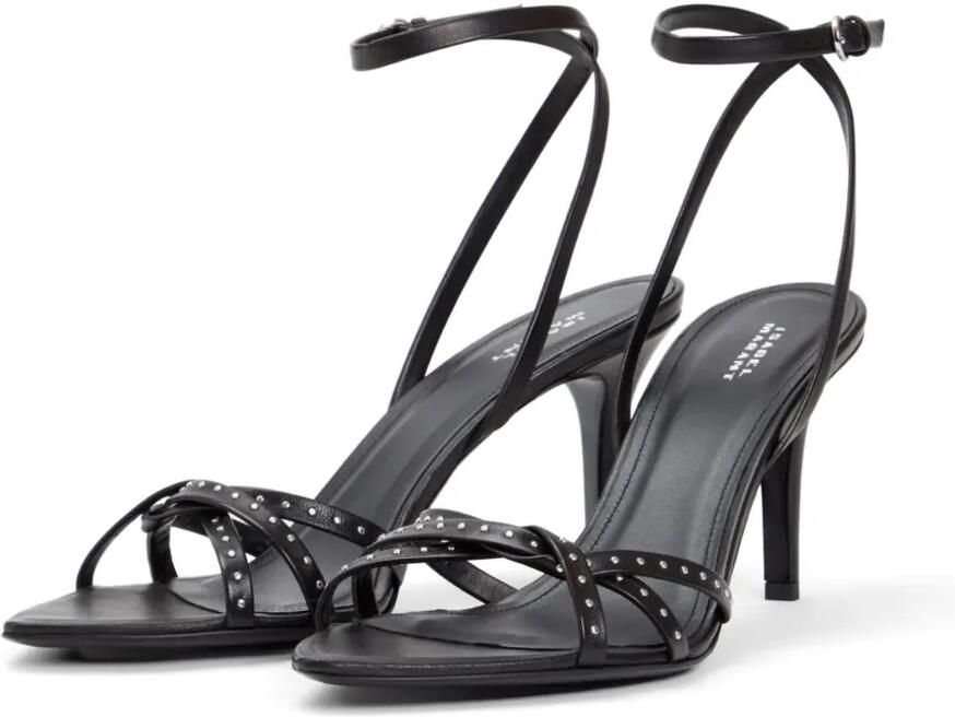 ISABEL MARANT Adole leren sandalen met studs Zwart