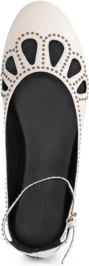 ISABEL MARANT Ballerina's met studs en uitgesneden details Beige - Foto 5