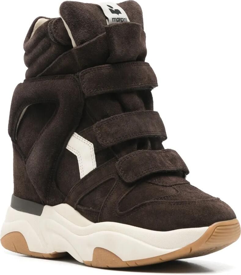 ISABEL MARANT Balskee sneakers met sleehak Bruin - Foto 2