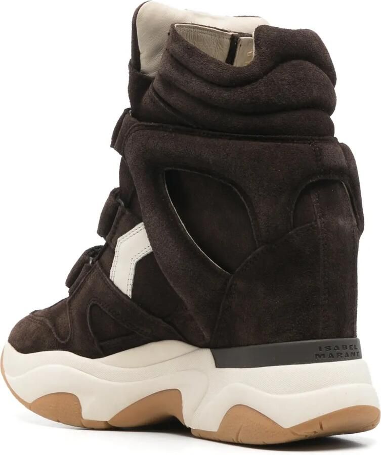 ISABEL MARANT Balskee sneakers met sleehak Bruin - Foto 3
