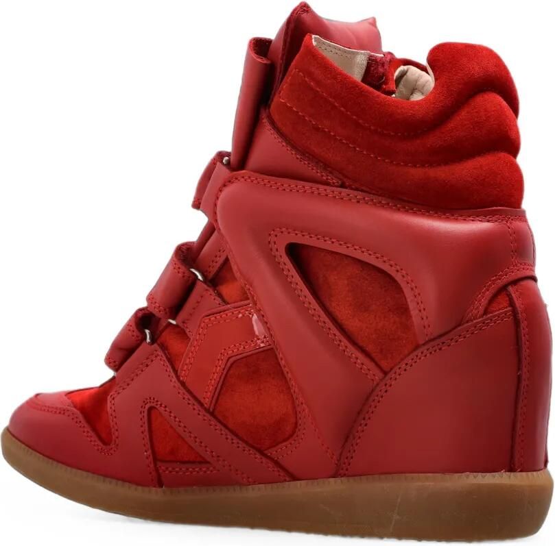 ISABEL MARANT Bekett Ring suède sneakers Rood - Foto 3
