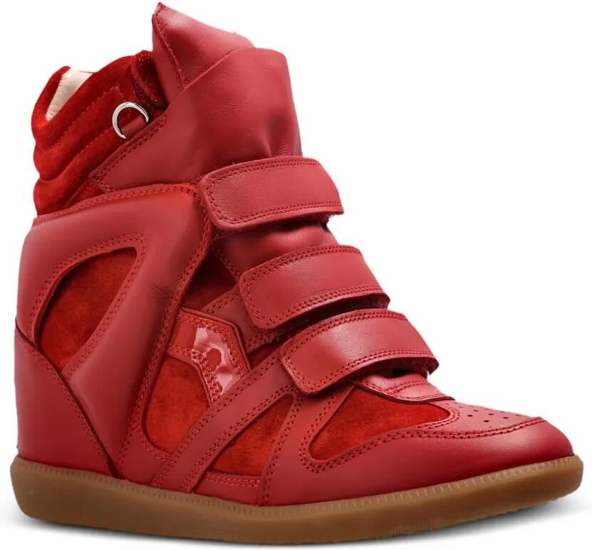 ISABEL MARANT Bekett Ring suède sneakers Rood - Foto 4