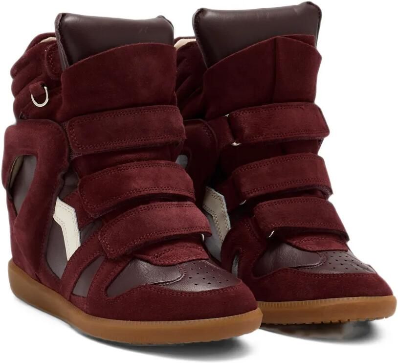 ISABEL MARANT Bekett sneakers met klittenband Rood - Foto 4