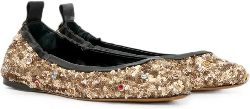ISABEL MARANT Belna ballerina's verfraaid met pailletten Goud - Foto 4
