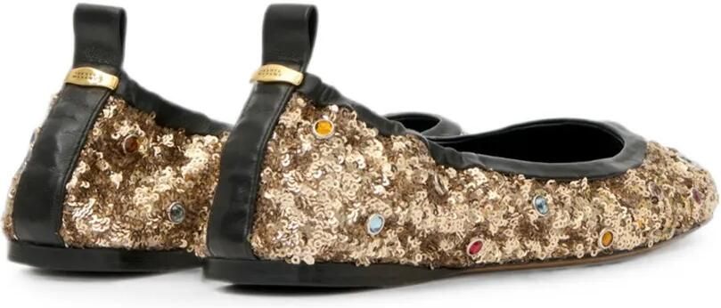 ISABEL MARANT Belna ballerina's verfraaid met pailletten Goud - Foto 5